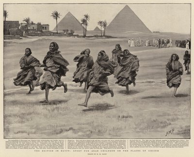 Briterne i Egypten, Sport for arabiske børn på Ghizen-sletten af Henry Marriott Paget